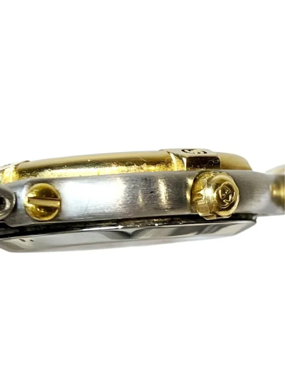Gucci Watch SS Quartz Gold Dial